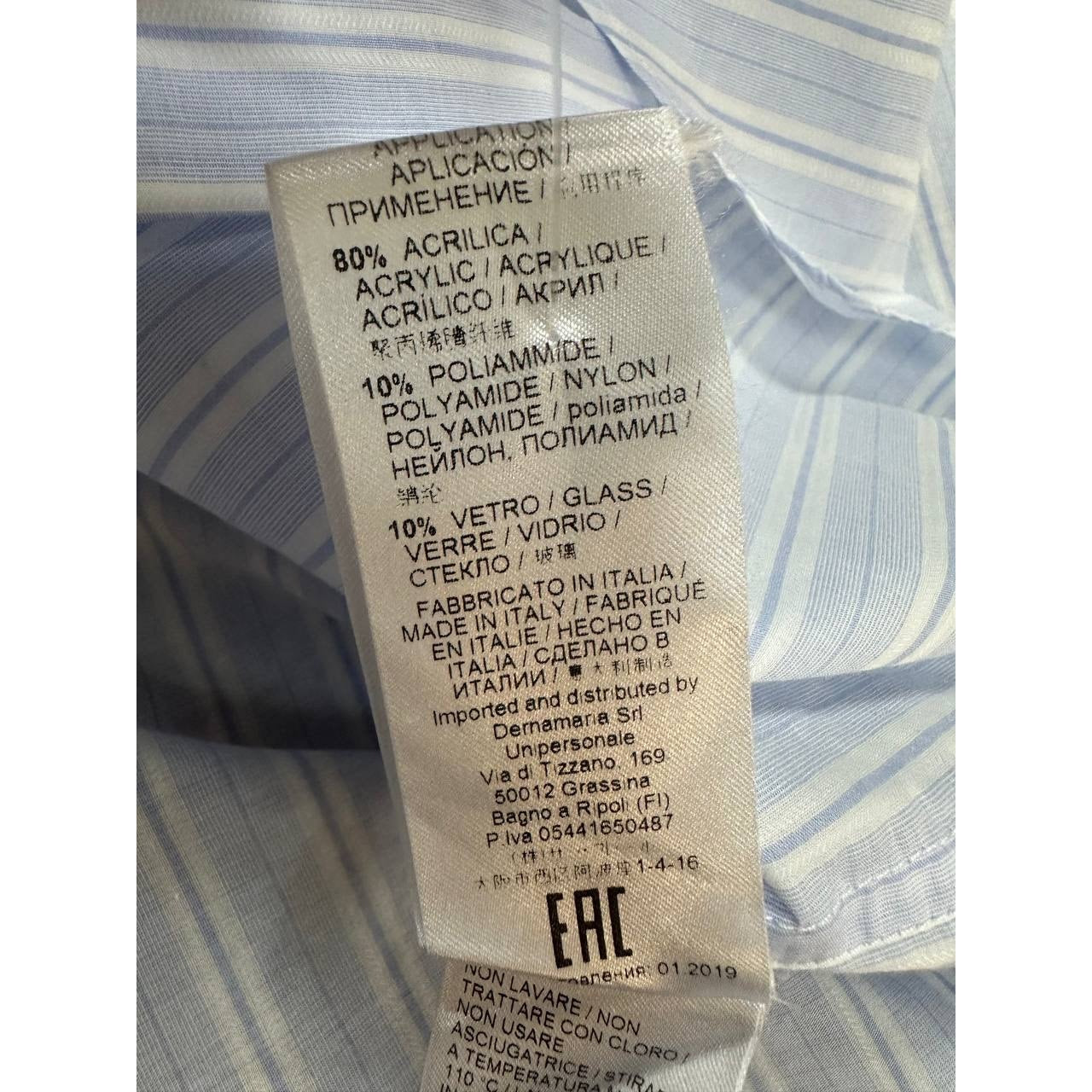 Ermanno Scervino Striped Cotton Shirt - Size 44 Pre-owned