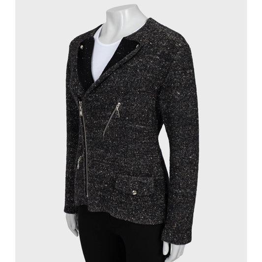 NWOT Louis Vuitton Brown Zip-Up Cardigan Jacket, Size S Pre-owned