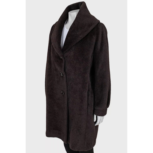 Max Mara Teddy Brown Wool Coat Sz.M Pre-owned