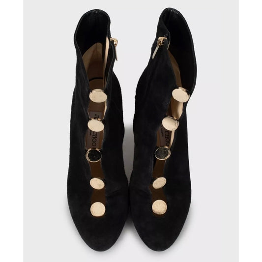 Jimmy Choo Loretta Black Suede Ankle Boots - Sz 39 Pre-owned
