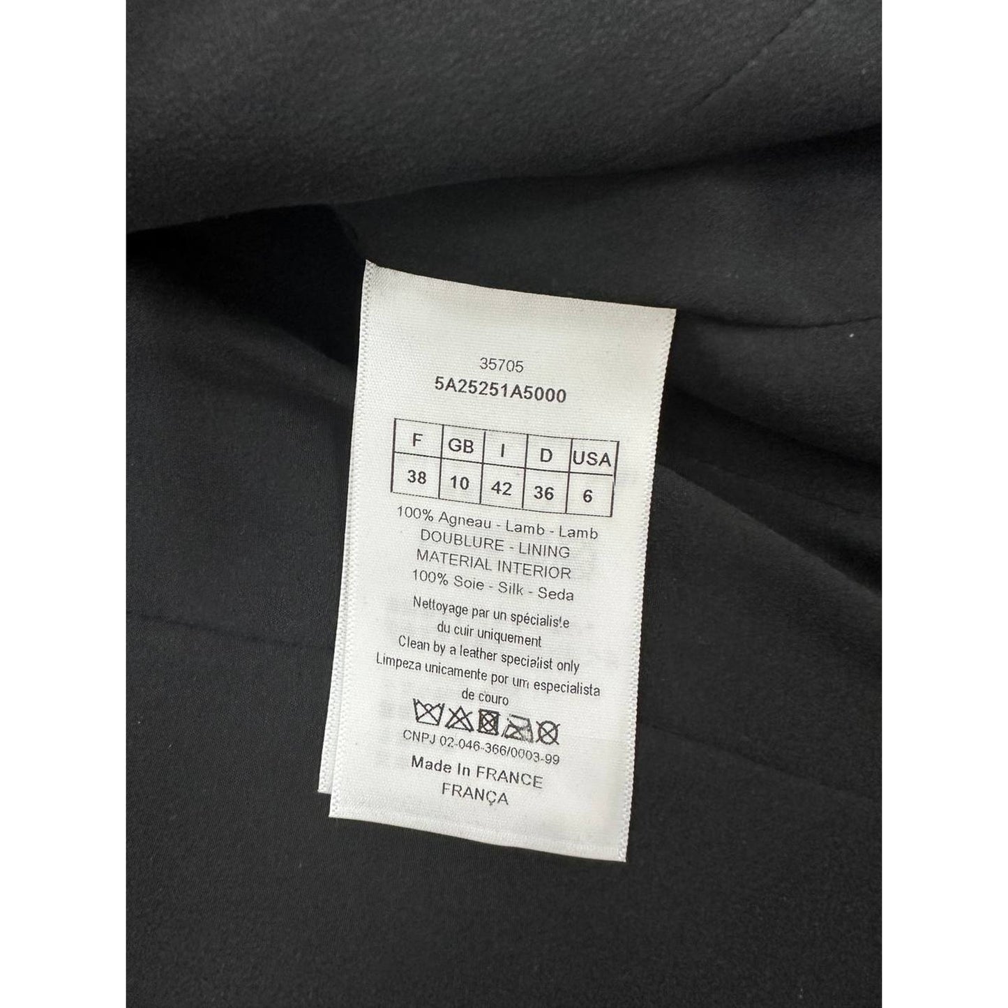 Christian Dior Burgundy Leather Biker Jacket Sz.38 Pre-owned