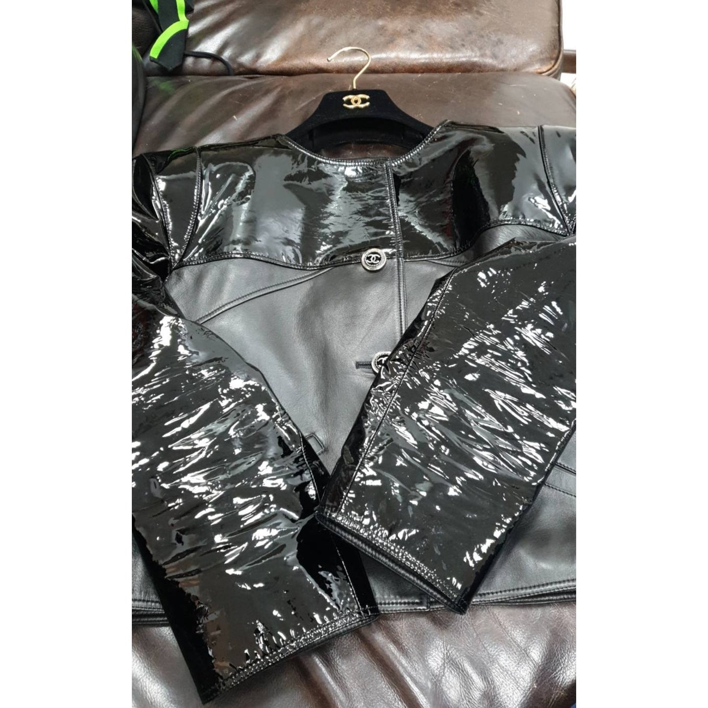 Chanel 2018 Lambskin Biker Jacket  Sz.40 Pre-owned