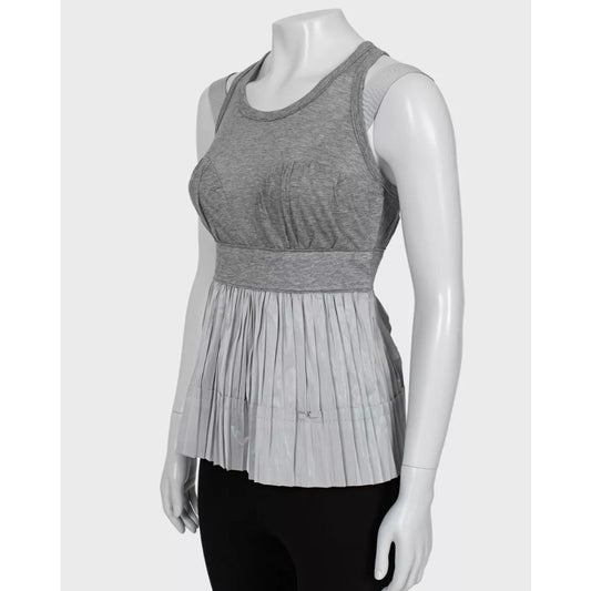 Louis Vuitton Gray Pleated Tank Top - Size 36/S pre-owned