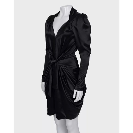 Balenciaga Black Fitted Long Sleeve Dress - FR36/S pre-owned