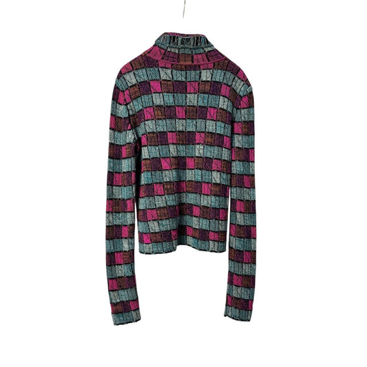 Chanel 2018 Paris-Hamburg Blue Striped Turtleneck Sweater Sz.38 Pre-owned