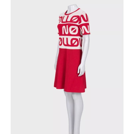 Red Valentino Fitted Printed Dress - Size M Pre-owned
