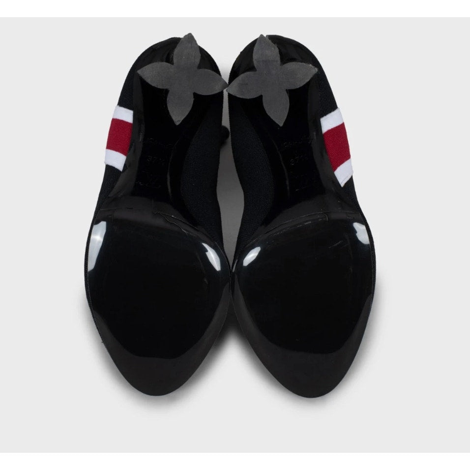 Louis Vuitton Black Textile Ankle Boots - Size 37.5 Pre-owned