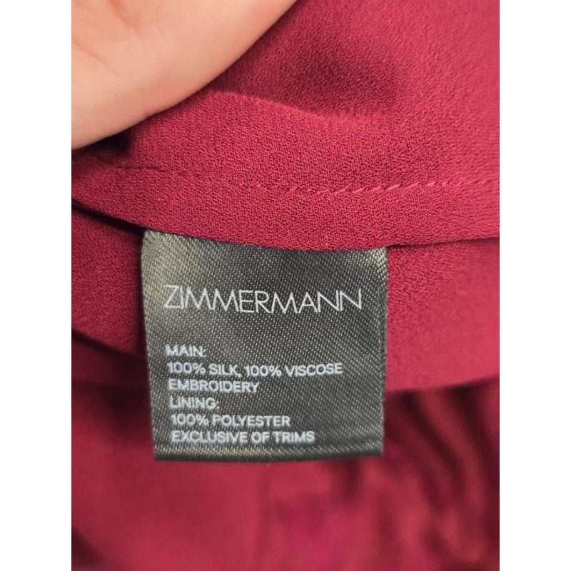 NWOT Zimmermann Silk Lace Trim Sundress Slip Dress Size US 0 XXS Pre-owned