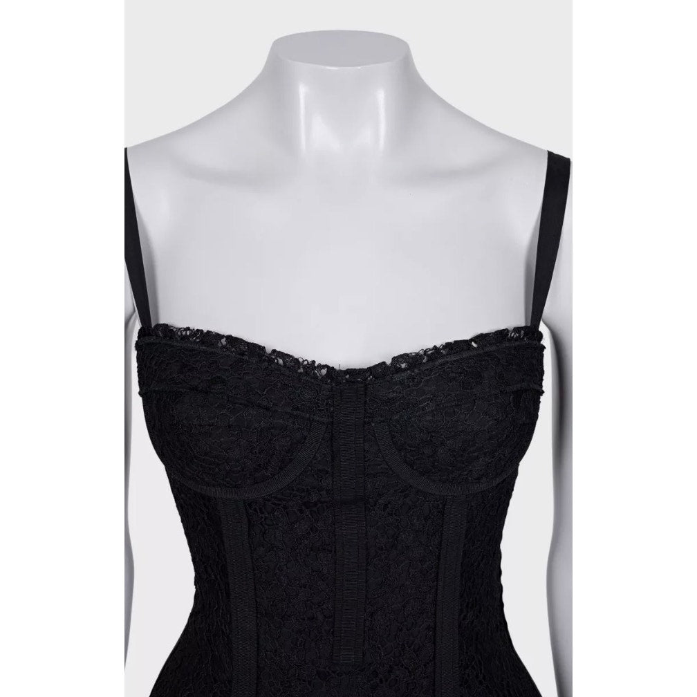 Dolce & Gabbana Black Lace Corset Top - Size XS / IT38 Pre-owned