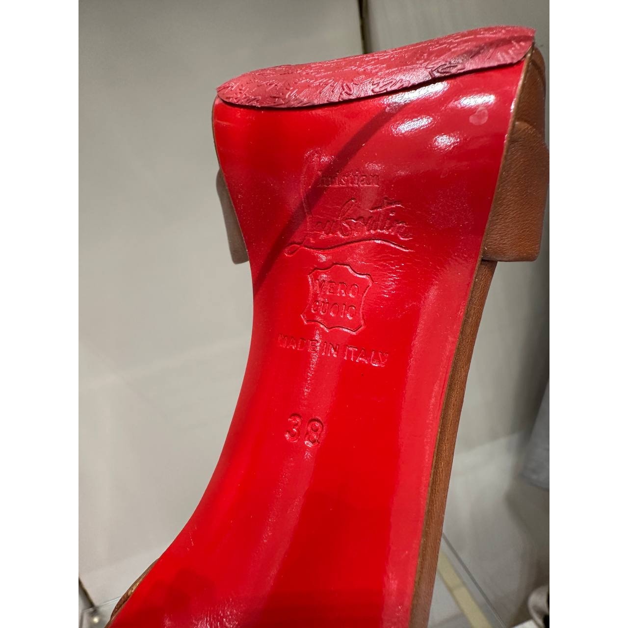 Christian Louboutin ARMADILLO 120 Leather Heels Sz.38 Pre-owned