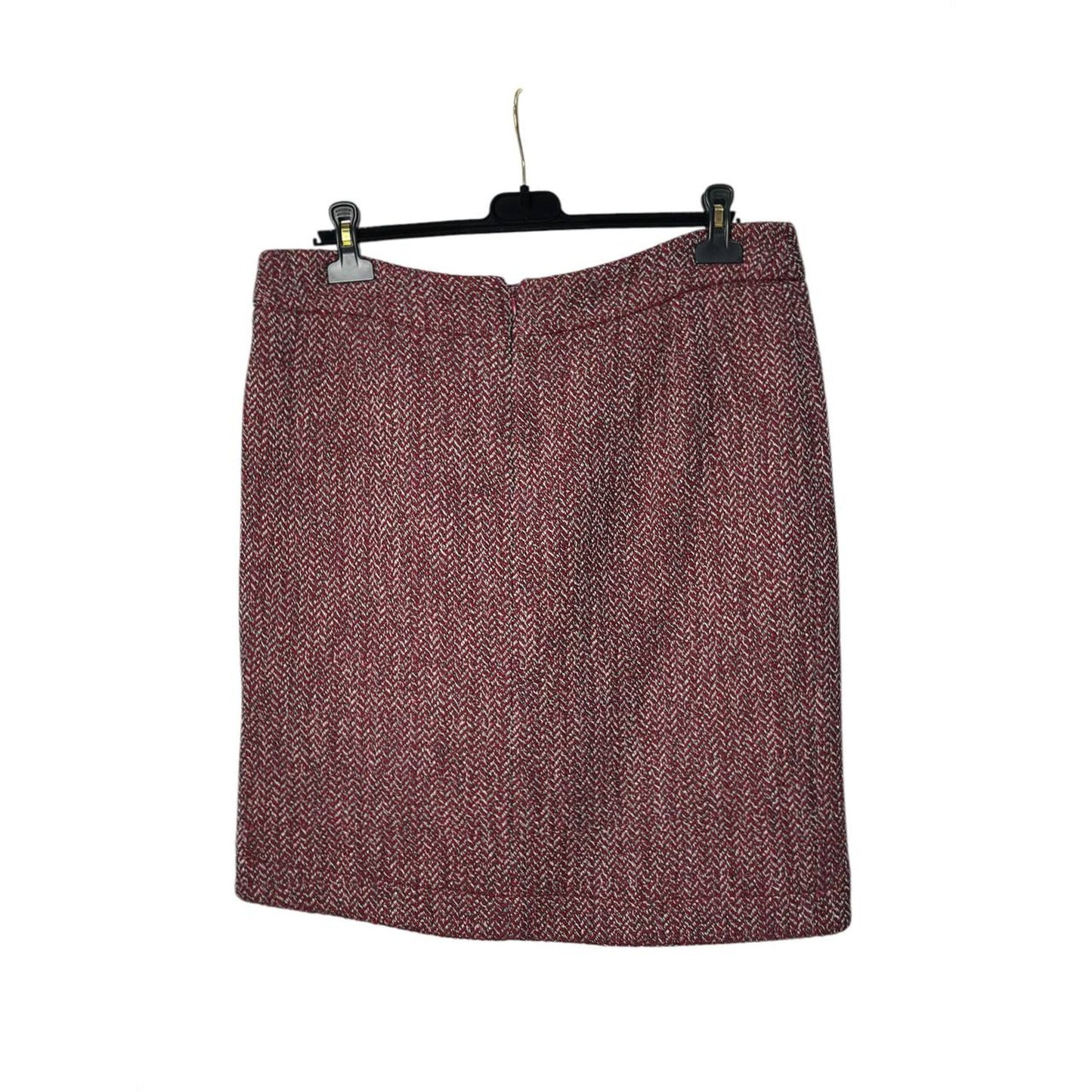 Chanel Tweed Wool Wrap Skirt Sz.44 Pre-owned