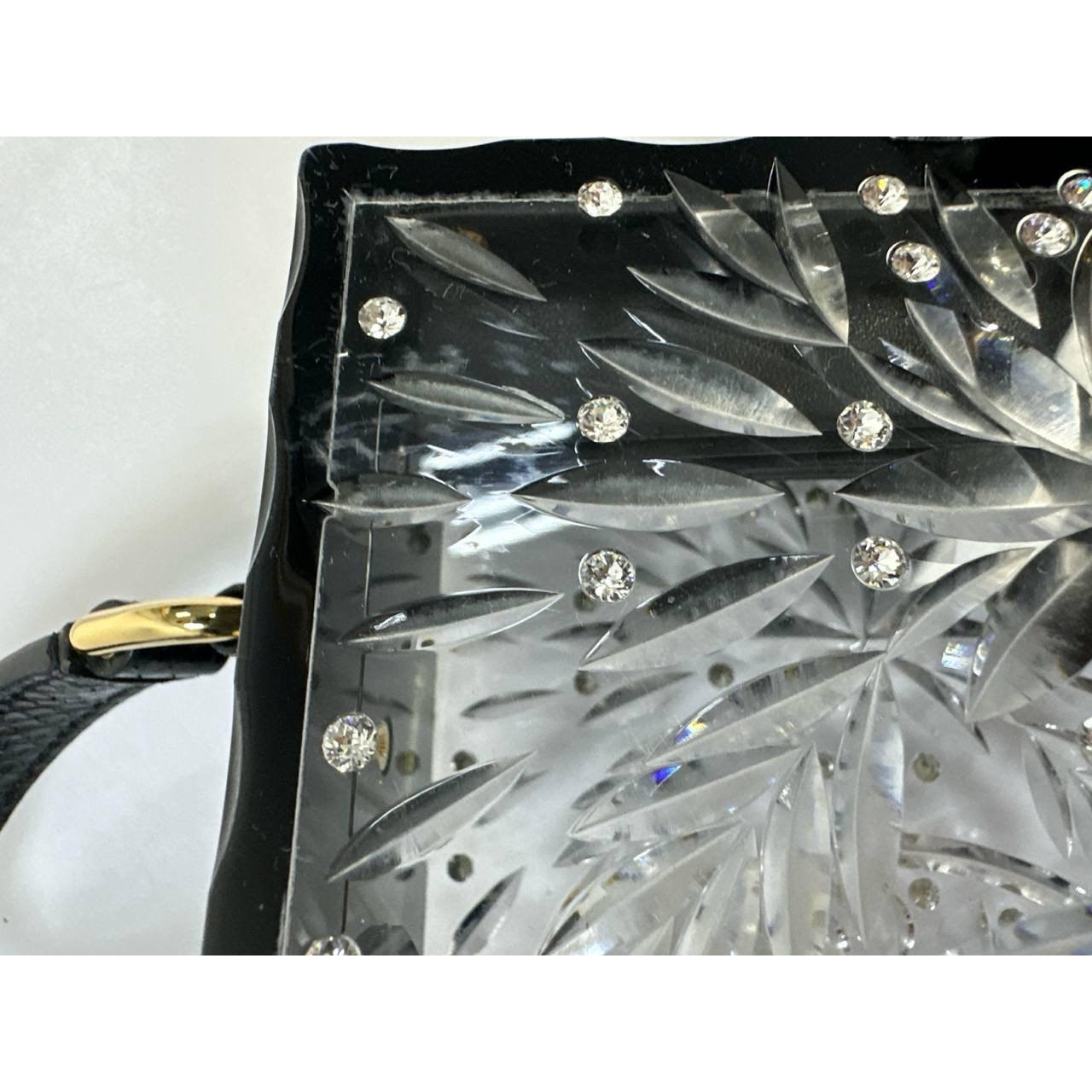 DOLCE & GABBANA Sicily Clear Plexiglass Cinderella Clutch Pre-owned