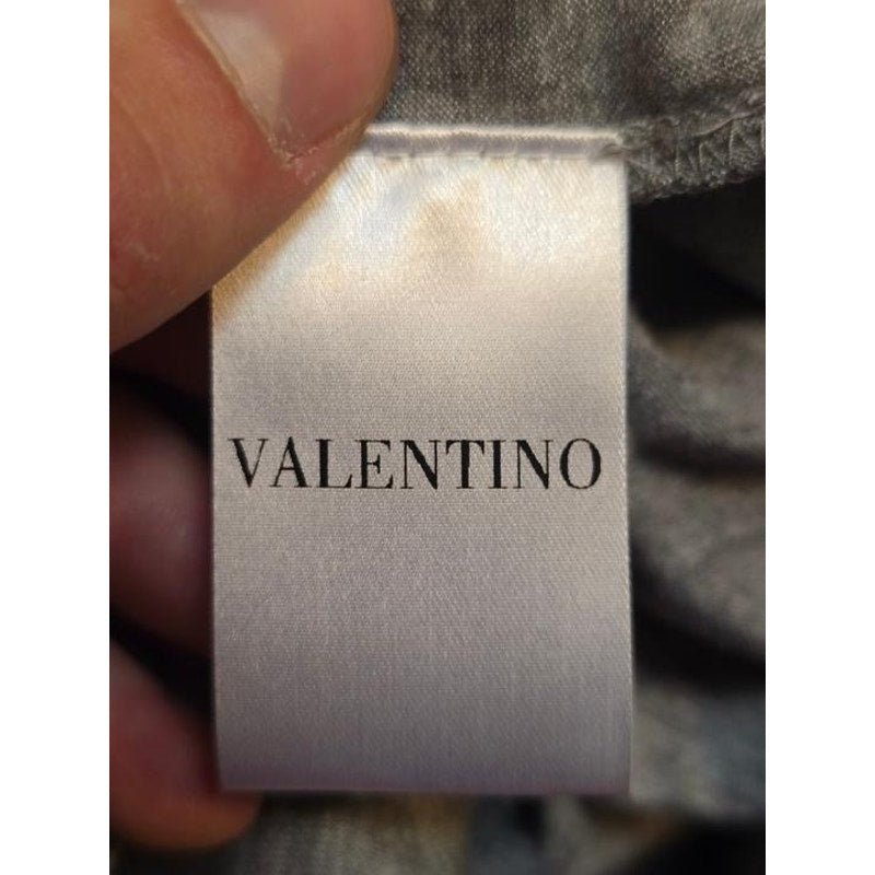 Valentino Gray Sequin Fitted Tank Top - UK 6 XS Pre-owned