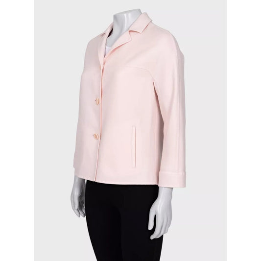 Loro Piana Pink Cashmere Zip/Button Jacket - Size S