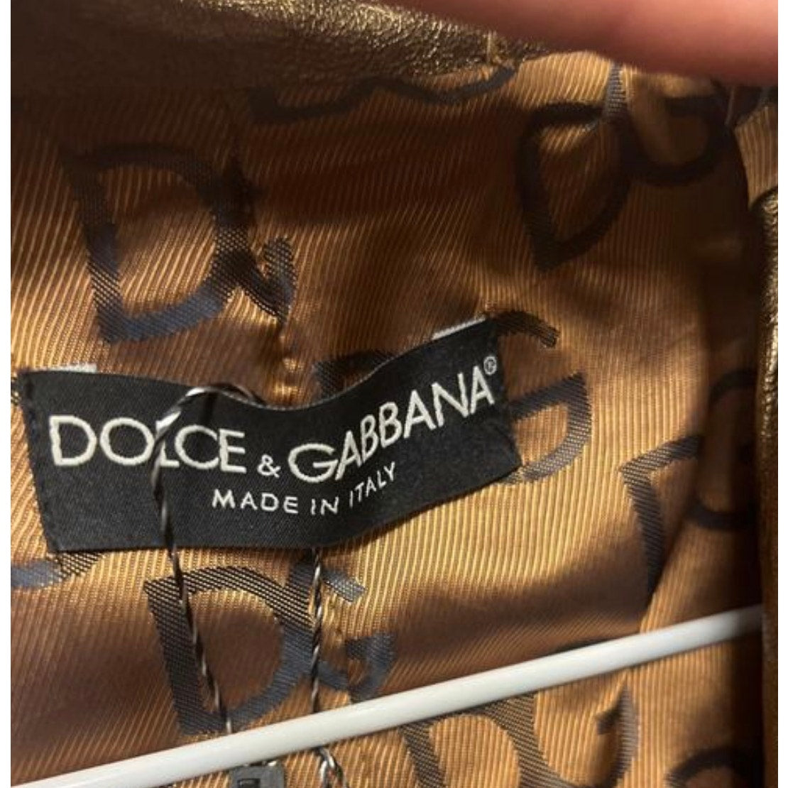 Dolce & Gabbana Brown Leather Jacket with Patch Pockets IT 40 / S Pre-owned