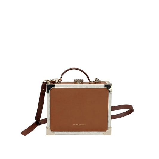 Aspinal of London Lion Head Box Trunk Crossbody Bag pre-owned