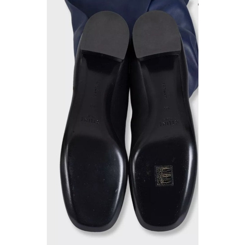 NWOB Celine Blue & Black Leather Boots - Size 40Pre-owned