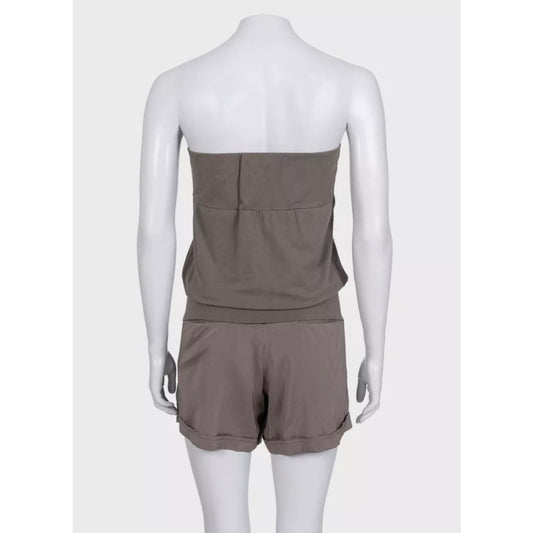 Brunello Cucinelli Silk Cotton Tailored Short Jumpsuit Sz.L pre-owned