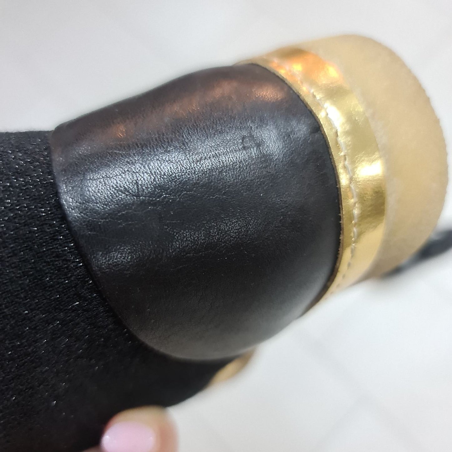 Chanel High-Top Glitter Textile Sneakers Booties Sz.36 Pre-owned