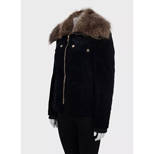 Gucci Blue Velvet Zip Jacket - IT 42 / M Pre-owned