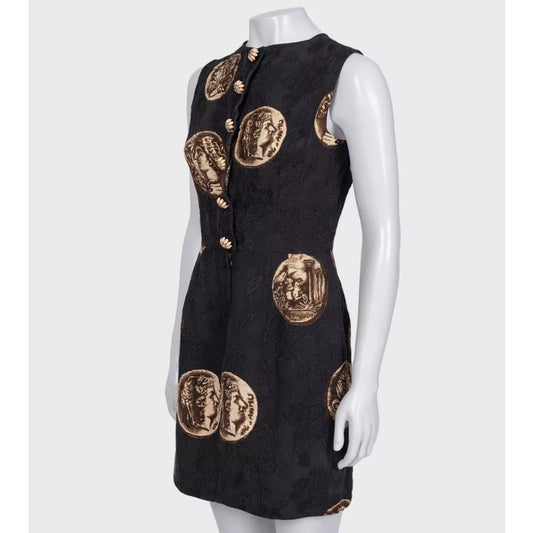 Dolce & Gabbana SS14 Black Fitted Dress Sz.42/M pre-owned