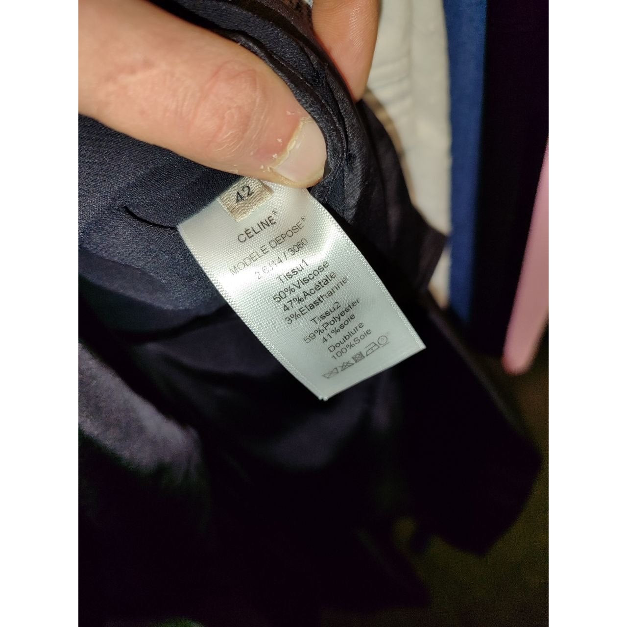 Celine Vintage Black Pleated Dress - FR42/XL Pre-owned