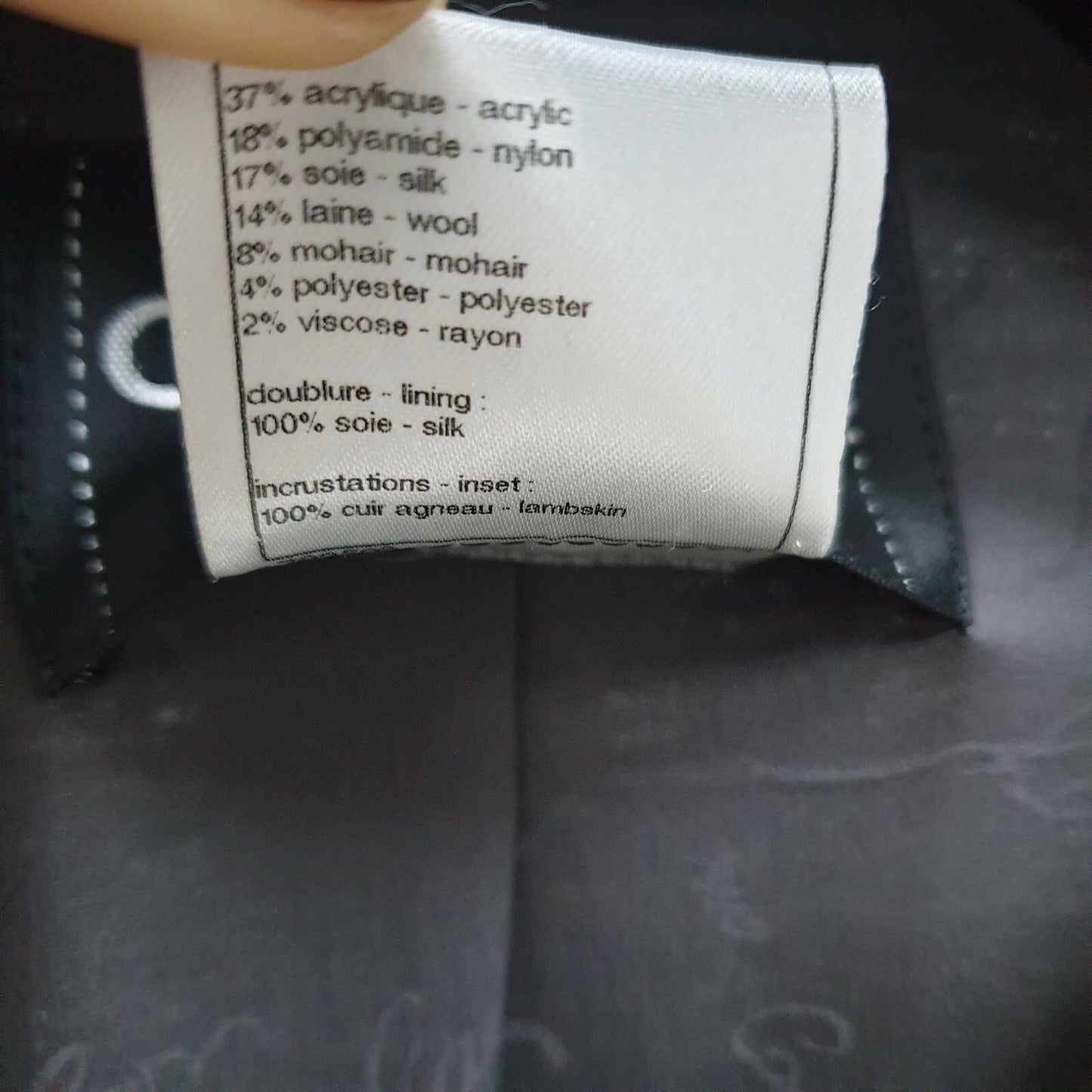 Chanel Tweed Shearling Blazer Jacket Sz.38