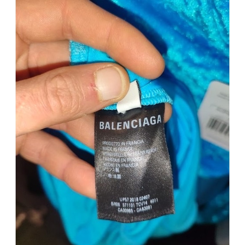 NWOT Balenciaga Light Blue One-Shoulder Fitted Dress 36/S Pre-owned