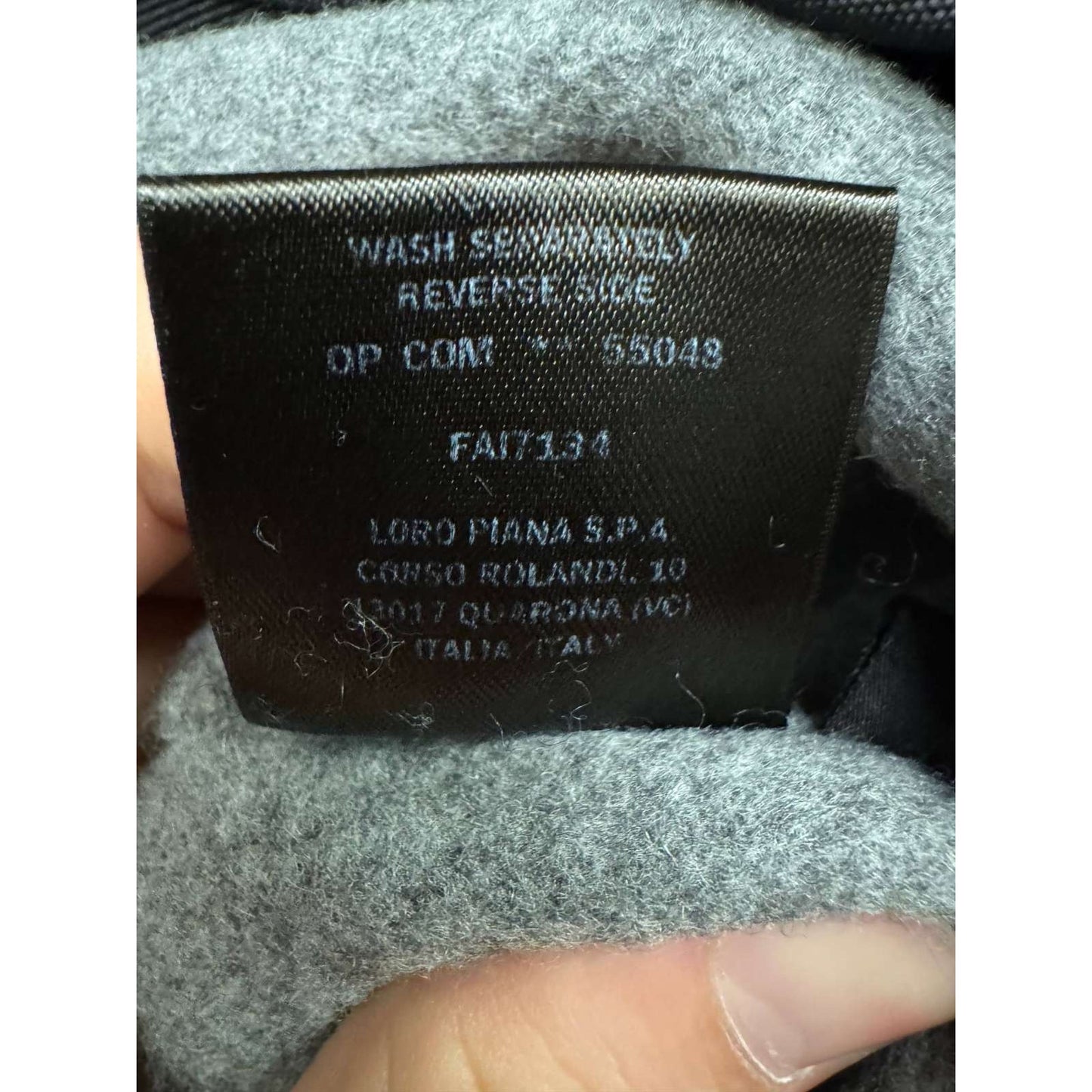 Loro Piana Grey Cashmere Wrap Coat Size S Pre-owned