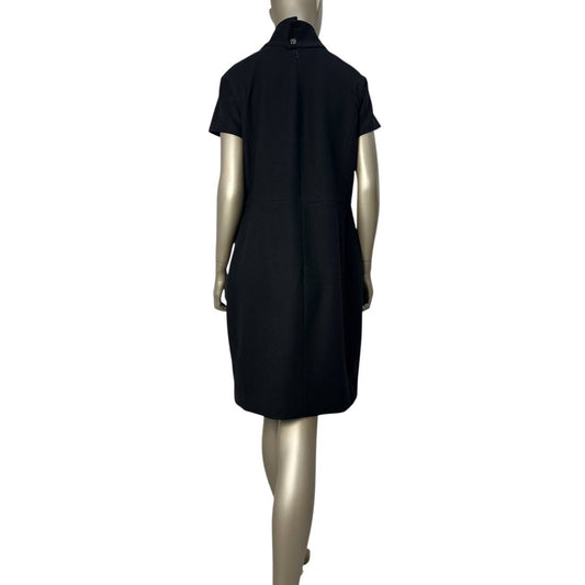 Chanel Classic Black Wool Dress - Size FR44 Pre-owned