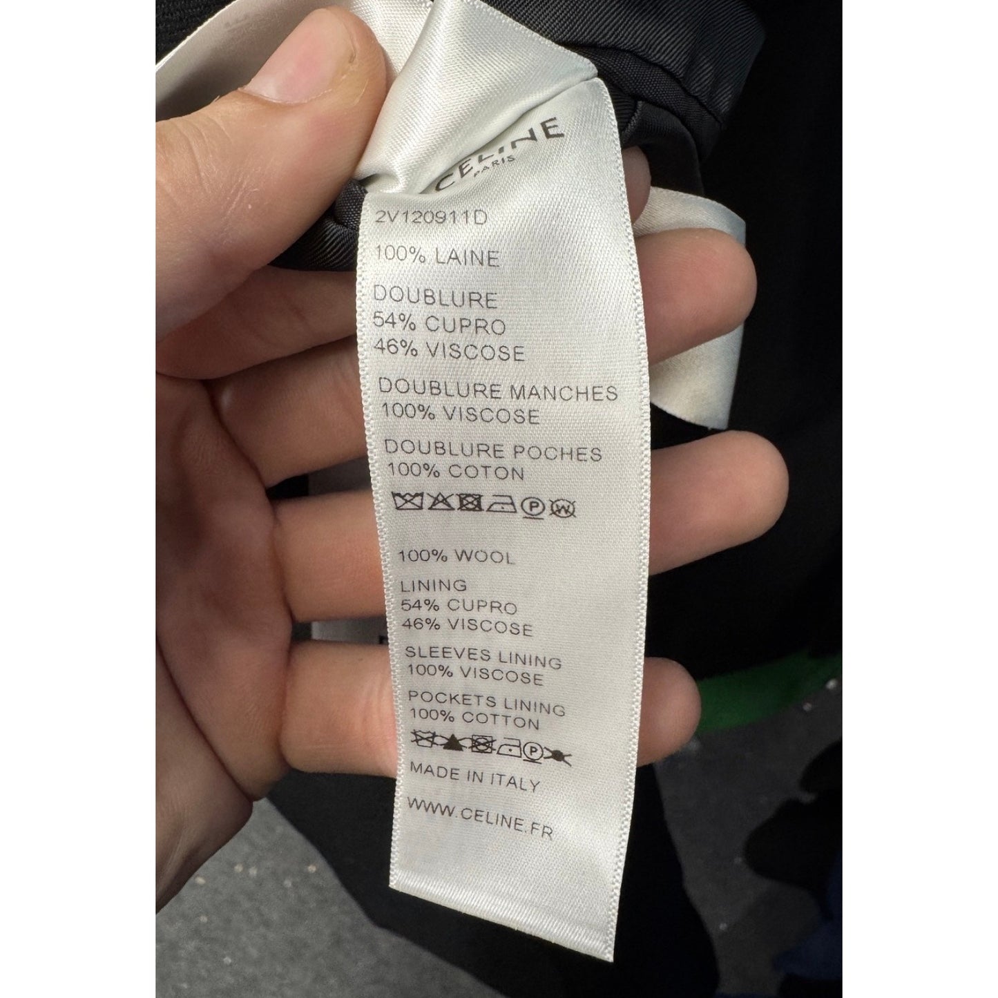 Celine Black Double-Breasted Wool Jacket IT40/S Pre-owned