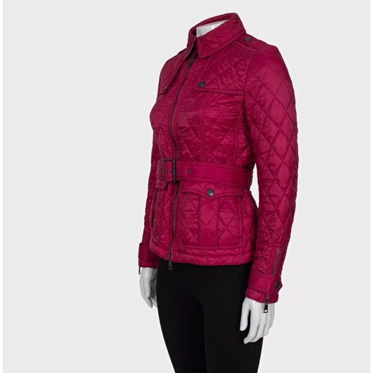Burberry Pink Fitted Jacket - Size XS Pre-owned
