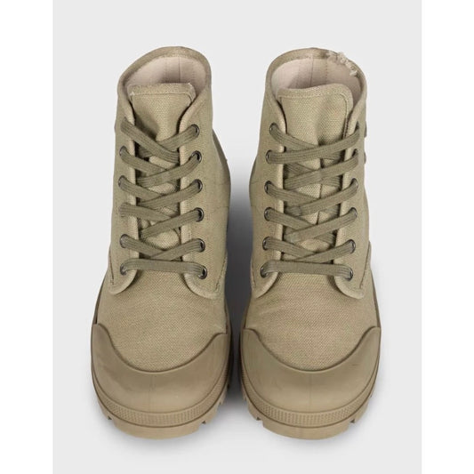 Celine Green Logo Lace-Up Boots - Authentic EU 38 Pre-owned