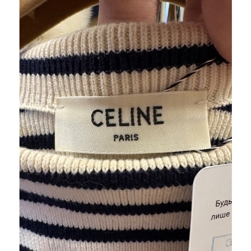 Celine Striped Oversize Knit Jumper Sweater Size M Pre-owned