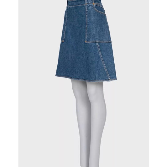 Louis Vuitton Blue Denim Skirt - Sz. XL (FR42) pre-owned