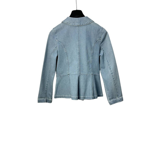 Christian Dior Girl's Double-breasted Denim Jacket Sz.10 years Pre-owned