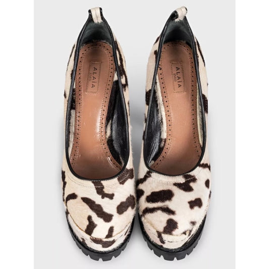 Alaïa Animal Print Platform Pumps sz.37 Pre-owned