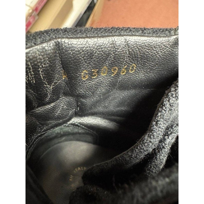 Chanel Paris-Salzburg Black Textile Chain Boots - Size 39 Pre-owned