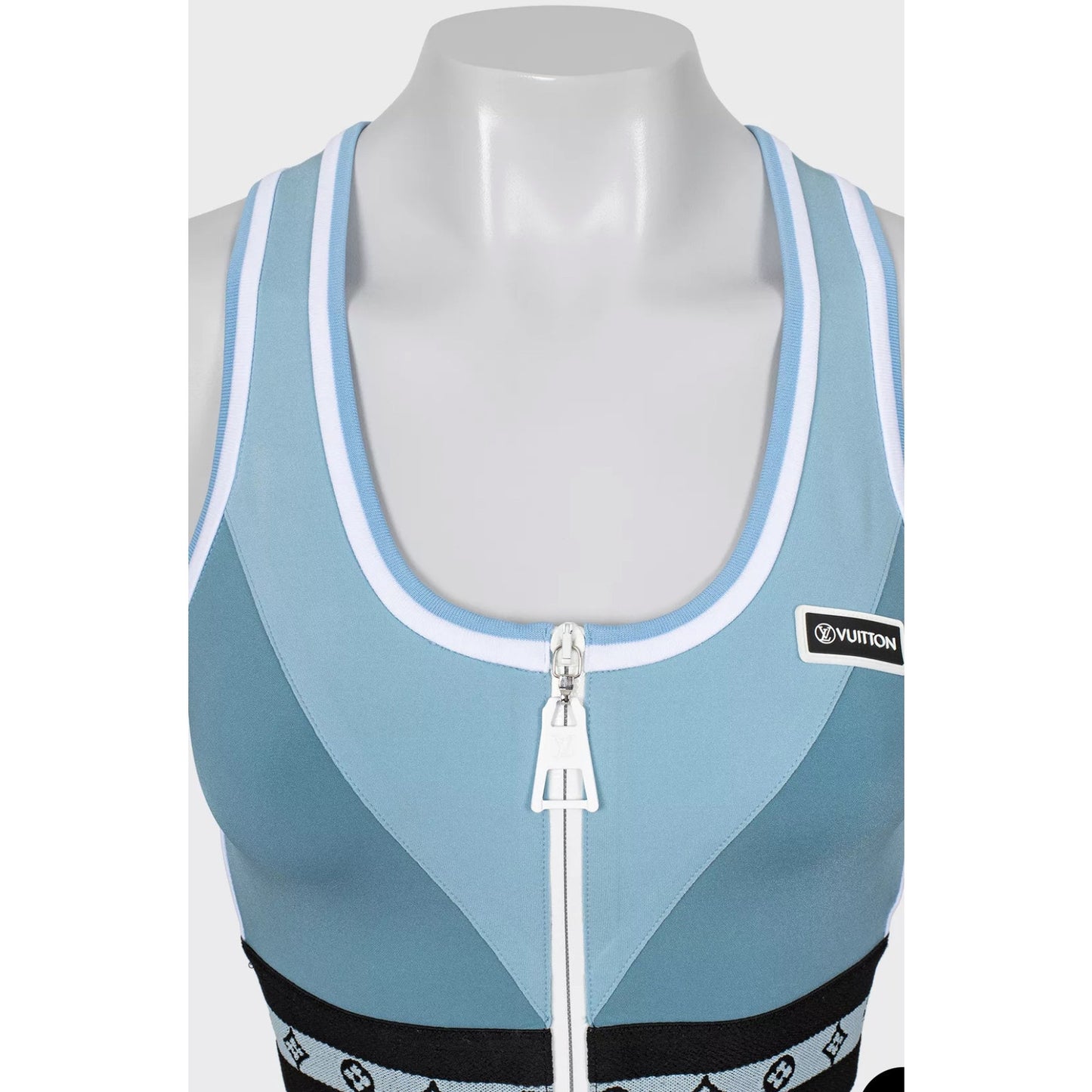 Louis Vuitton Blue Logo Monogram Nylon Active Set Sz34/38 Pre-owned