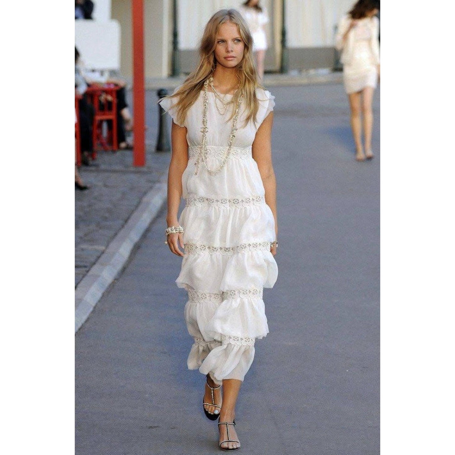 Chanel Resort 2011 Boho Chic Silk Maxi Dress Size 36