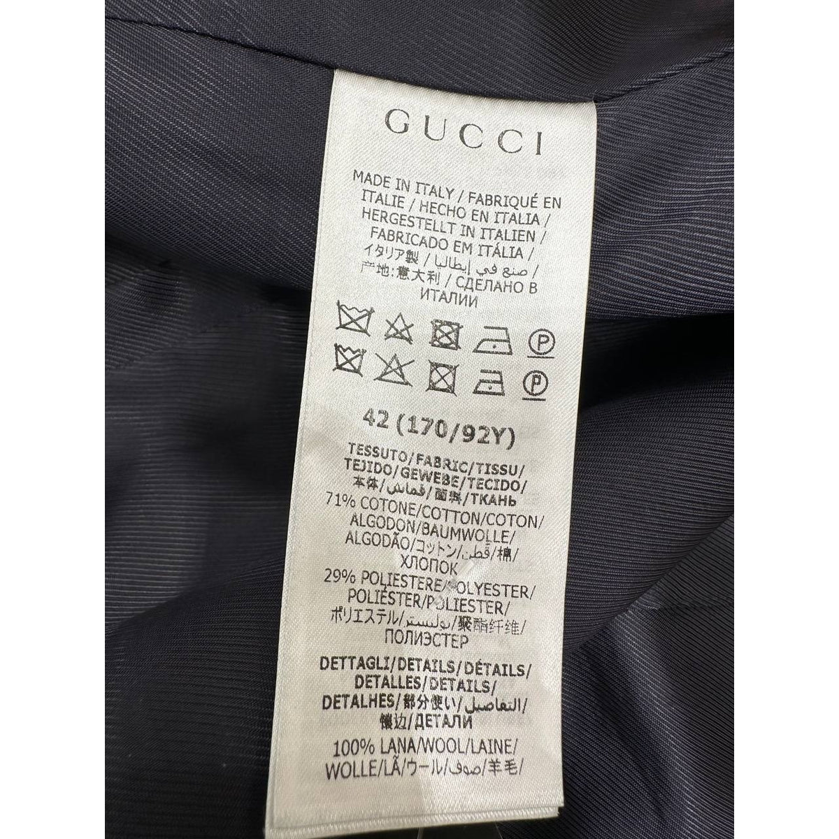 Gucci GG Monogram Canvas Blazer Sz.42 Pre-owned