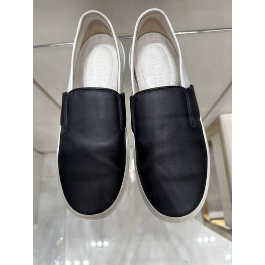 Chanel leather Slip-on flats Sz.36 Pre-owned