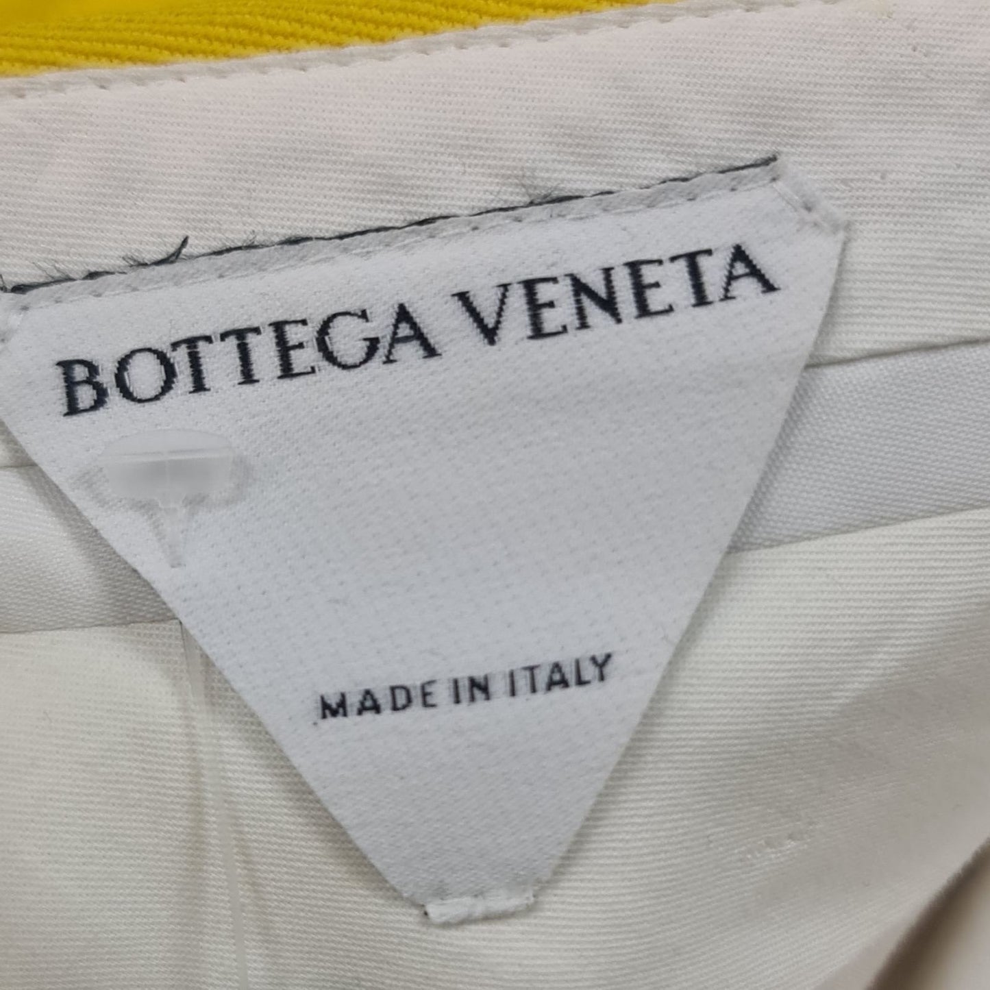 Bottega Veneta High-Waisted Yellow Wool Trousers Pants Sz.38 Pre-owned