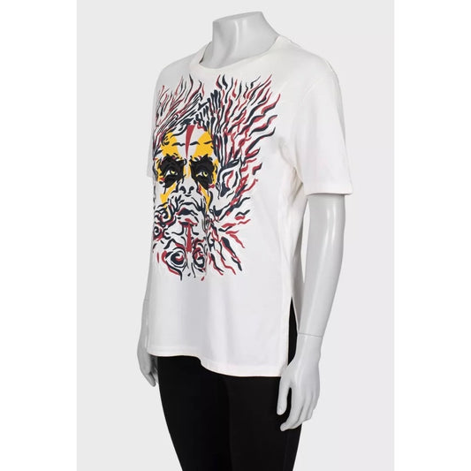 Louis Vuitton White Printed T-Shirt - Size L Pre-owned