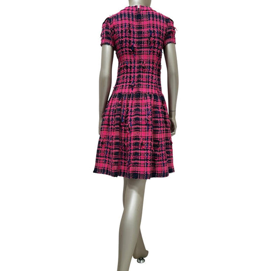 Chanel Spring 2014 Pink Tweed A-Line Dress - Size S Pre-owned