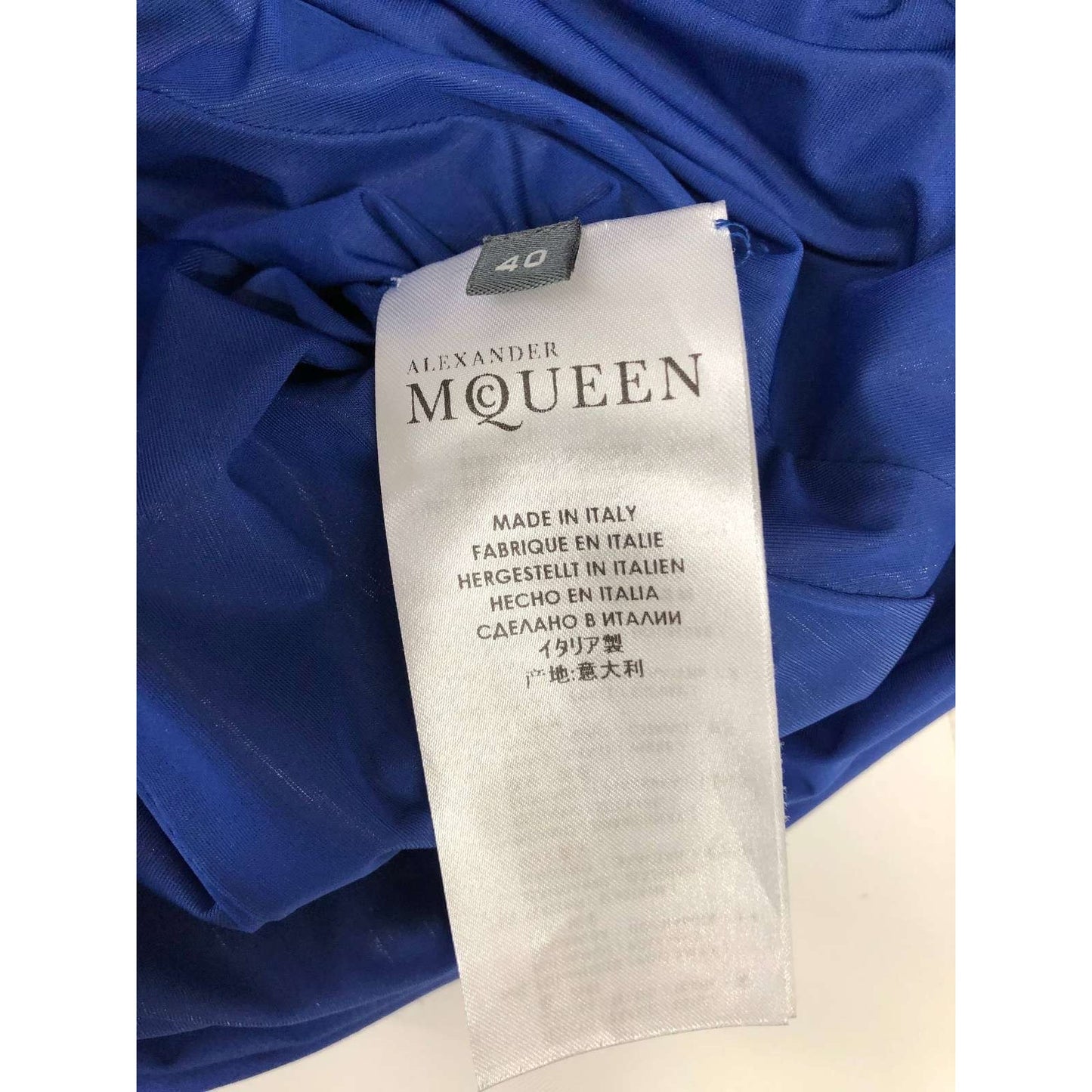 Alexander McQueen Blue Fitted Dress - IT40 Pre-owned