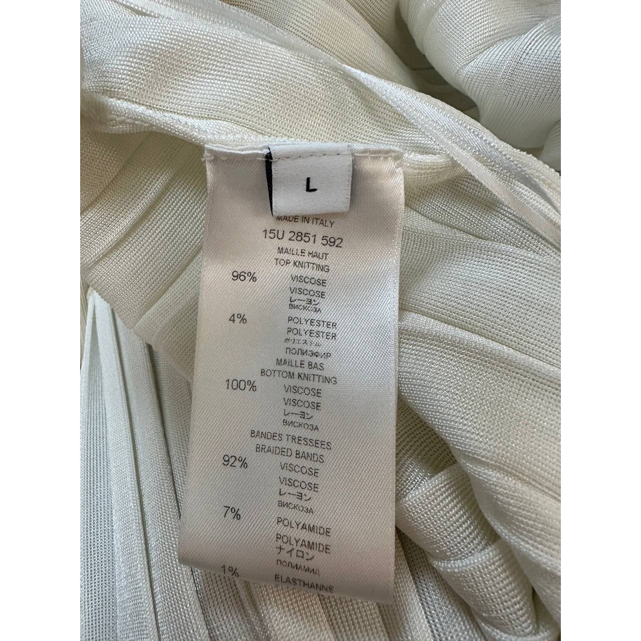 Givenchy White Mini Dress Sz.L Pre-owned