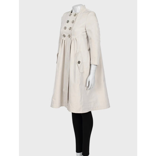 Burberry Beige Fitted Trench Coat - Women's IT38/XS pre-owned
