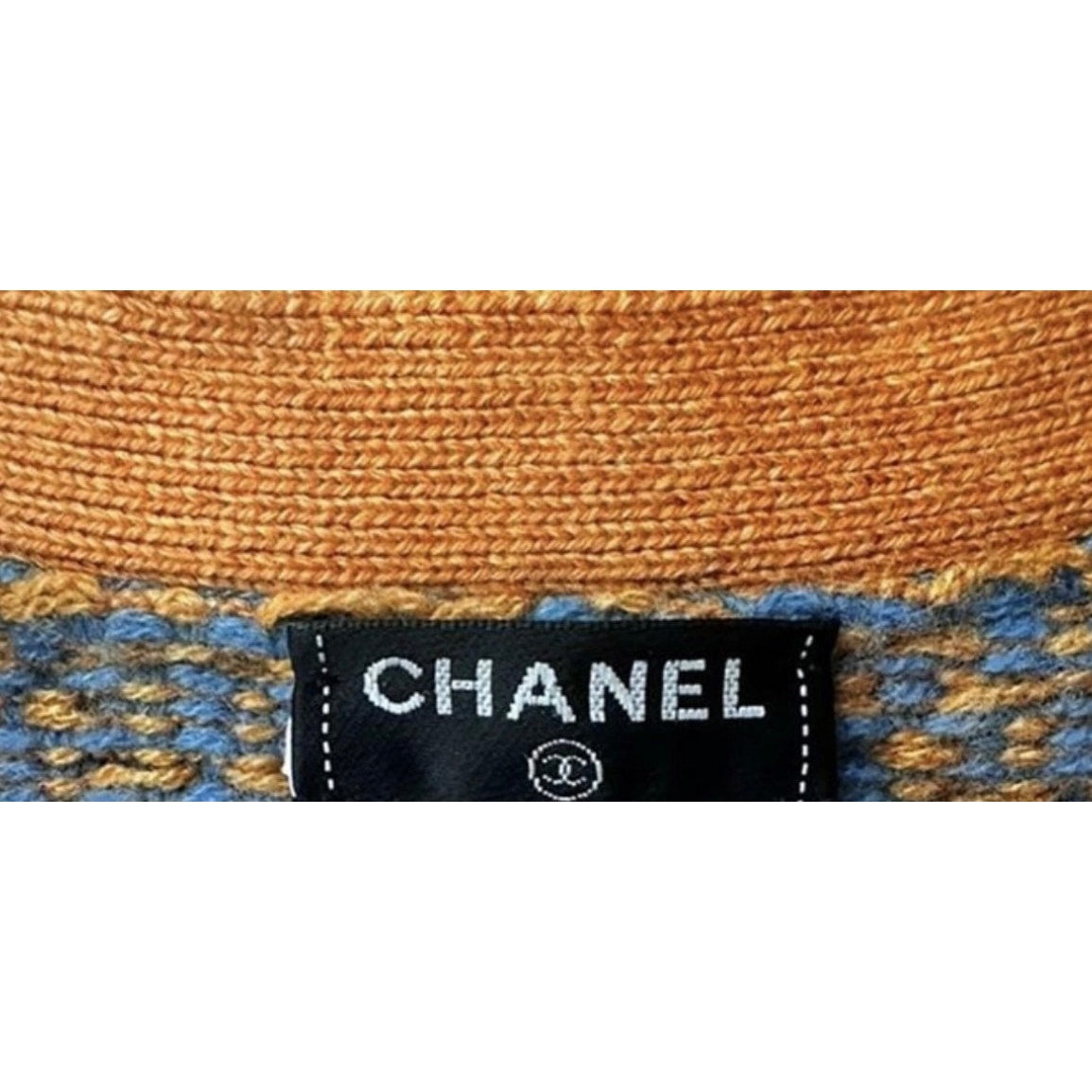 Chanel Checked Cashmere Cardigan Sz.36 Pre-owned