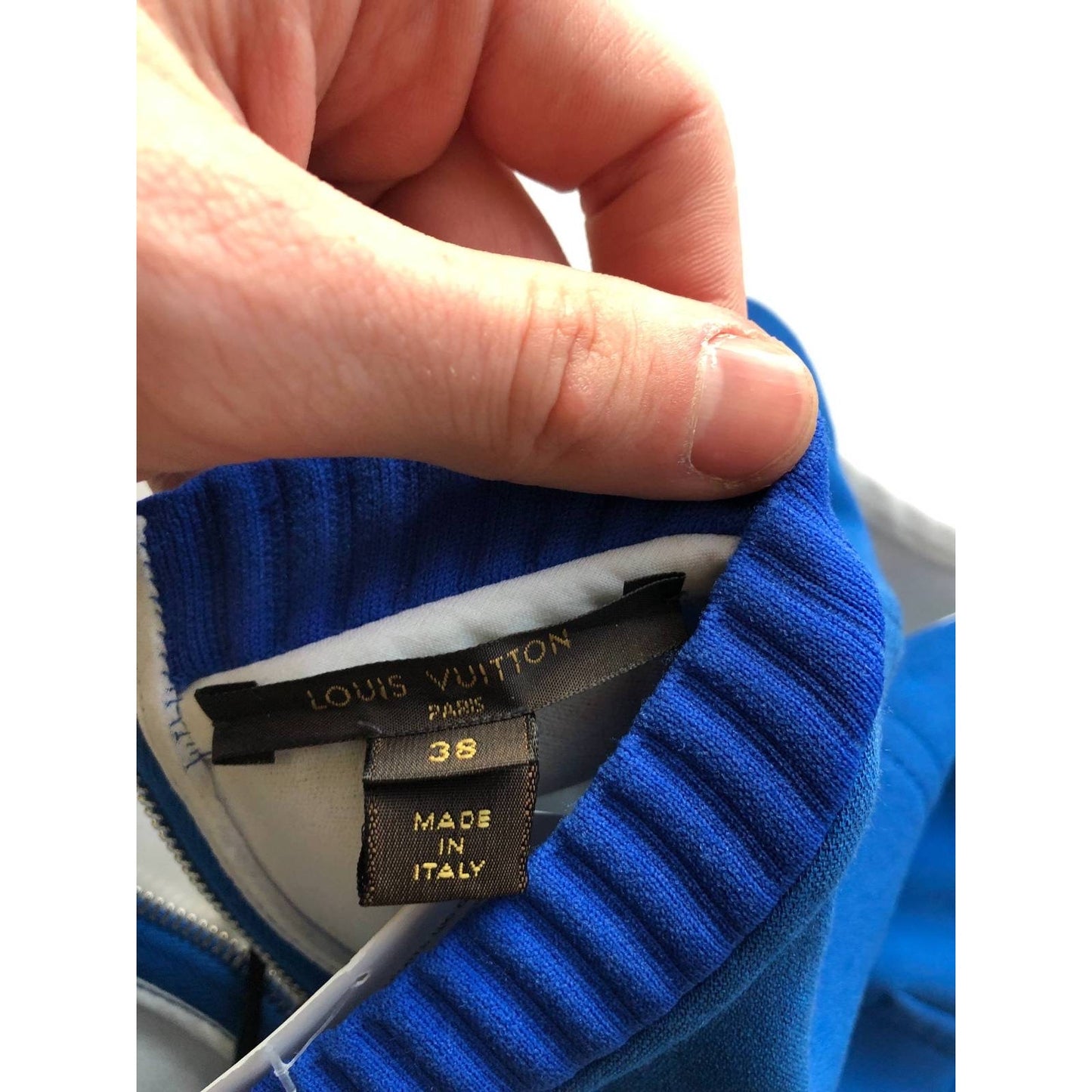 Louis Vuitton Blue Fitted Zip Dress - IT38 / XS Pre-owned